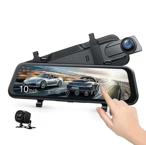 10" Mirror 1080P Touch Dash Cam