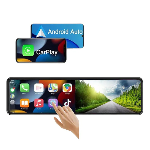 11.26" Mirror 4K+1080P WiFi GPS CarPlay