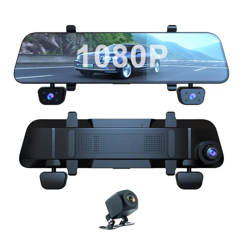 11.66" 4-Lens 1080P WiFi GPS Mirror DVR