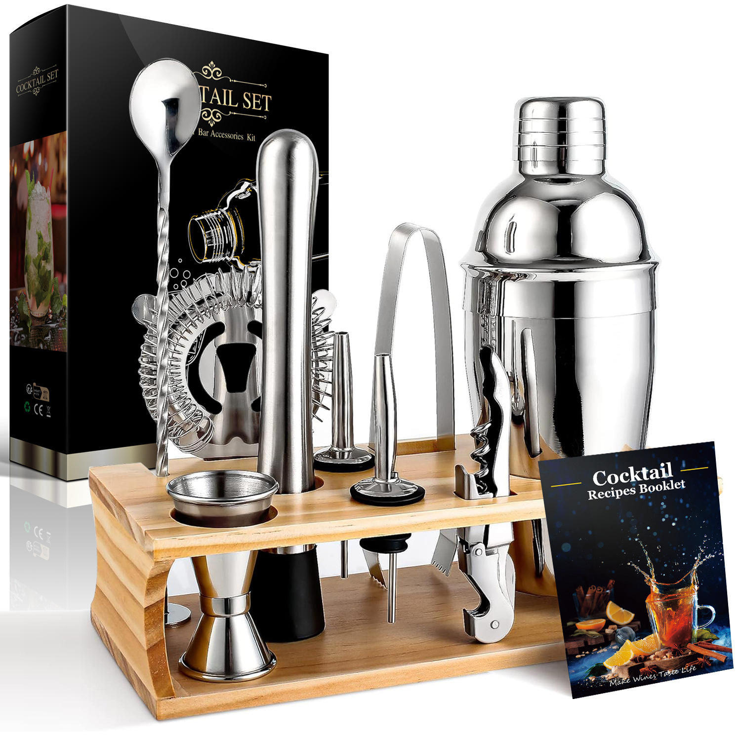 Rose Gold Wine Mixer Set