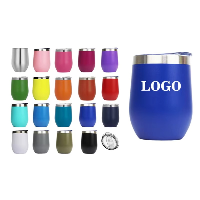 12oz Insulated Double Wall Stainless Steel Wine Tumbler
