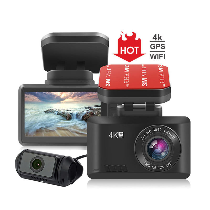 2.45" Novatek 96670 4K+1080P WiFi DVR