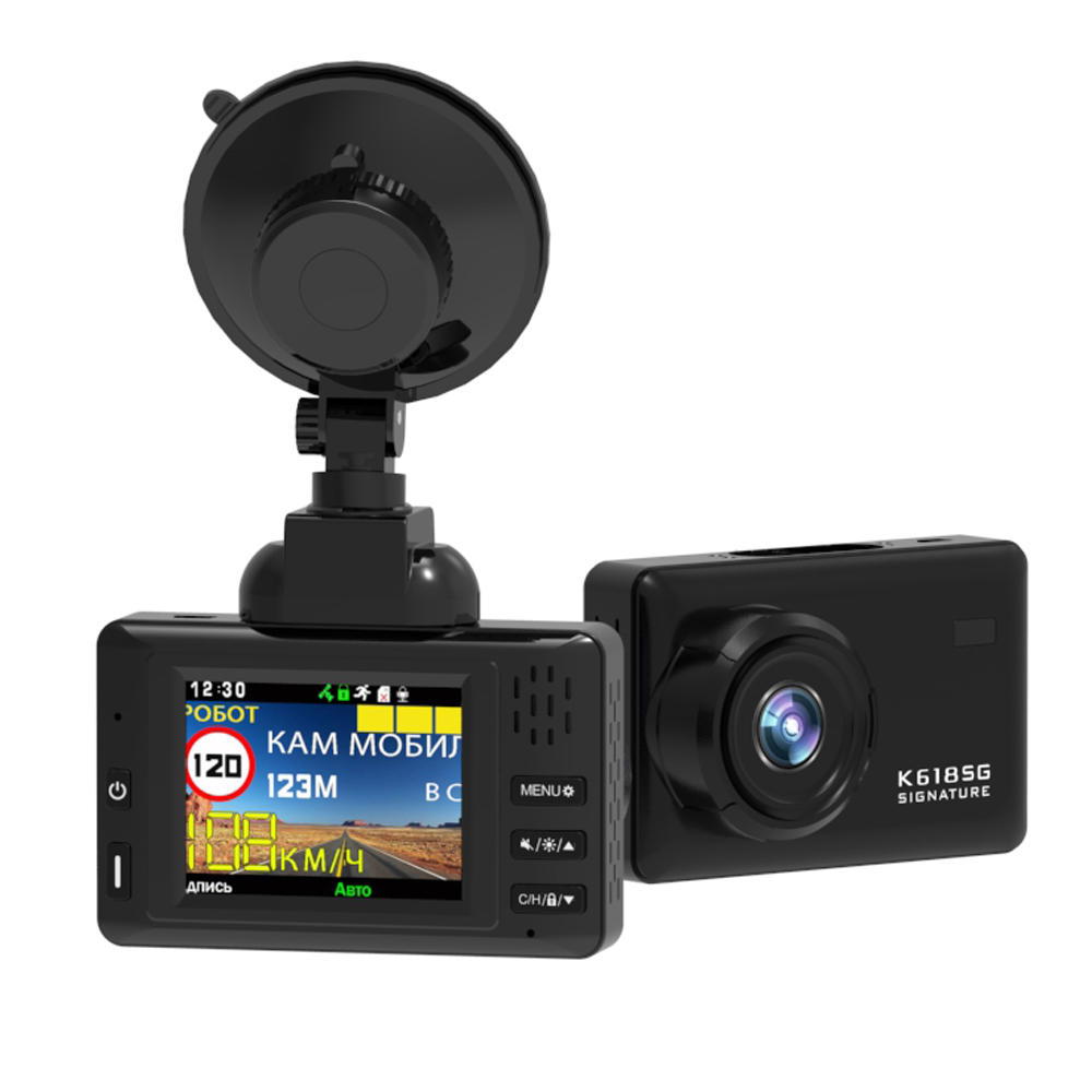 K618SG 1080P 3-in-1 Radar GPS DVR