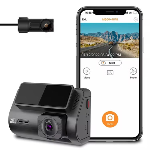 2025 4K+4K Dual 3" WiFi GPS DVR