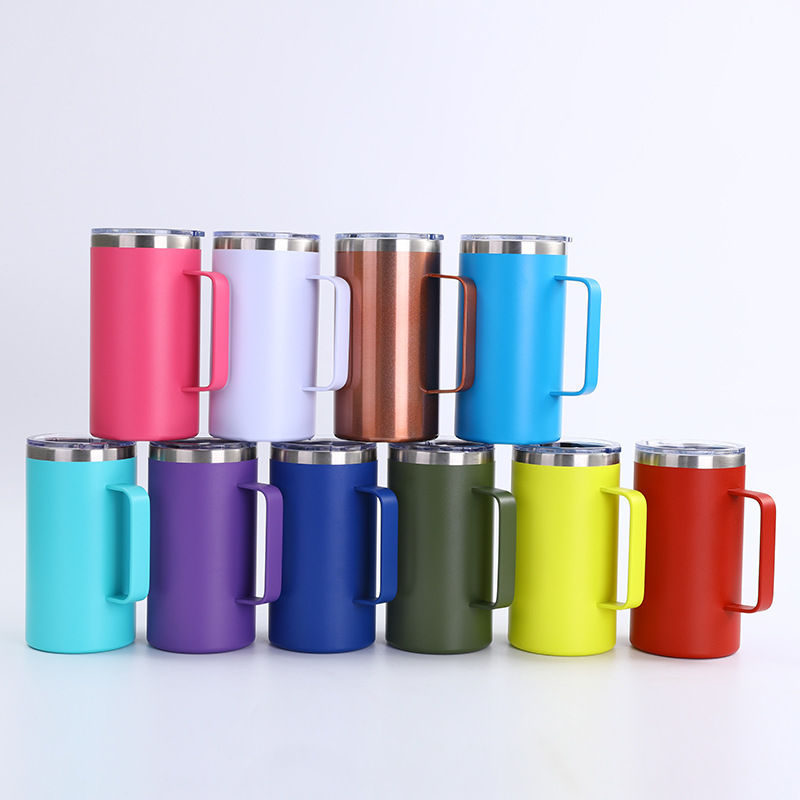 24oz Powder Coated Thermal Mug