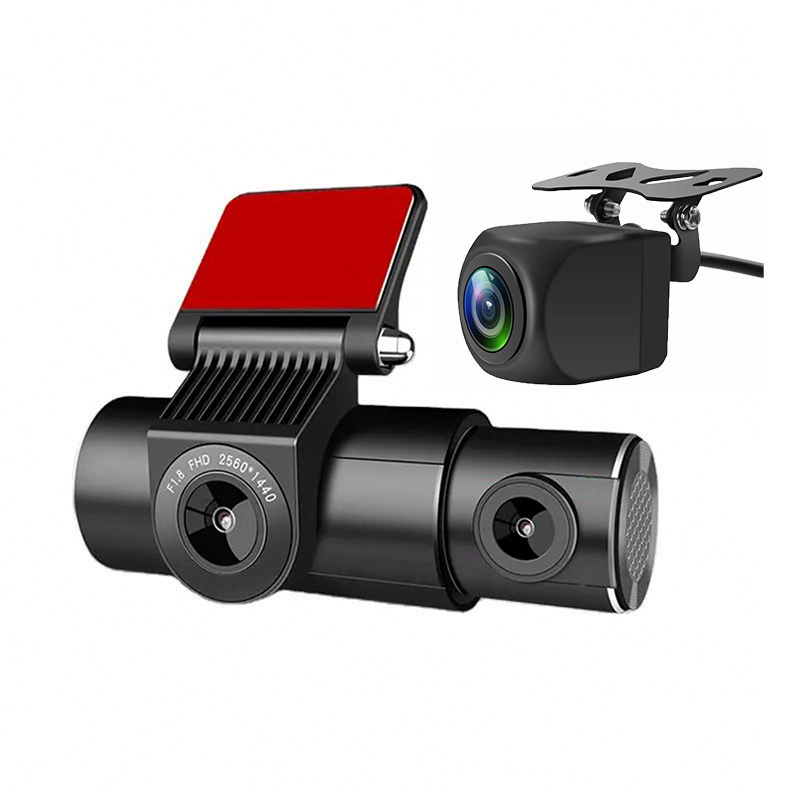 2K WiFi 3-Lens 1440P 24H DVR