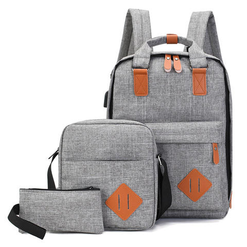 3-Compartment Student Bag