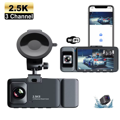 3-CH 2K WiFi GPS 170 degree Loop DVR