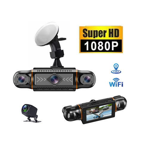 4-CH 1080P WiFi GPS Night DVR