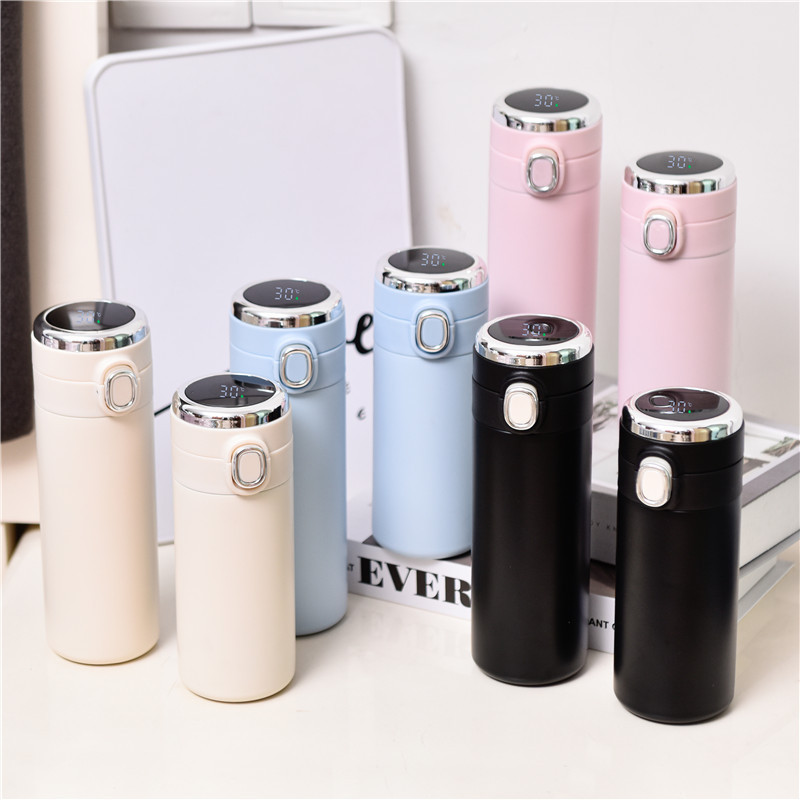 400ml Smart Thermo Temperature Display Water Bottle