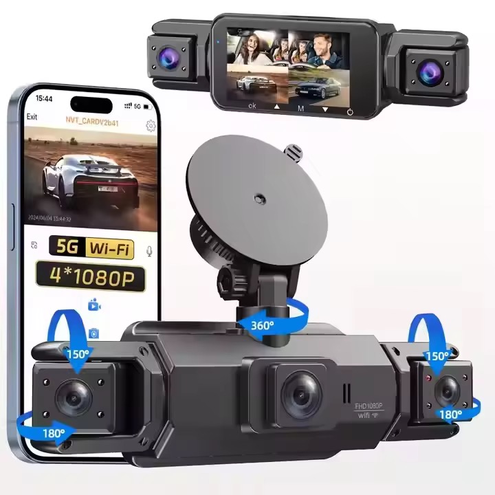 4-CH 360 degree 1080P WiFi GPS Taxi DVR