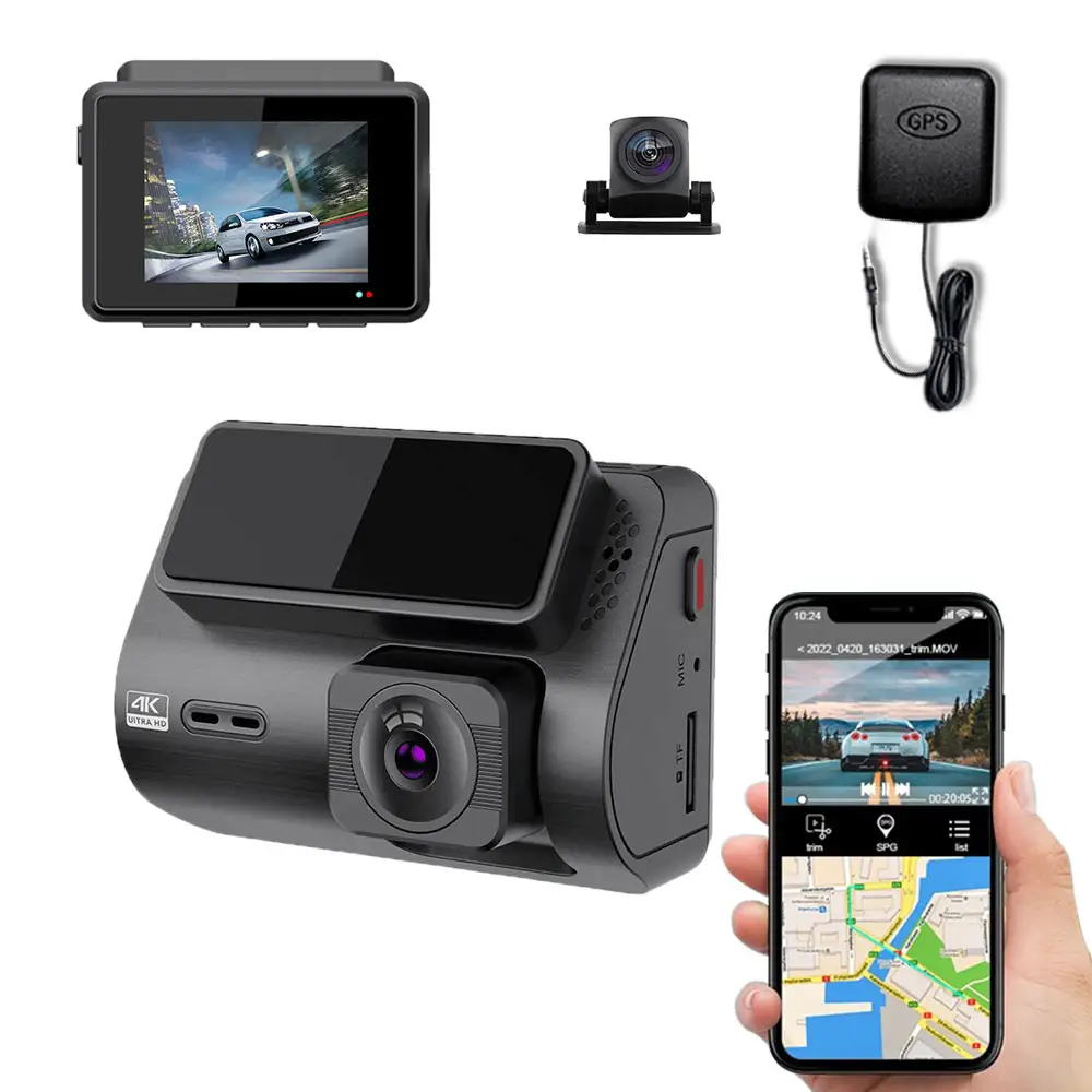 4K WiFi GPS 1080P Rear Motion DVR