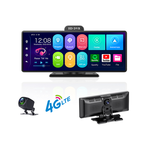 4G Android 10 4+64G Dual WiFi CarPlay DVR