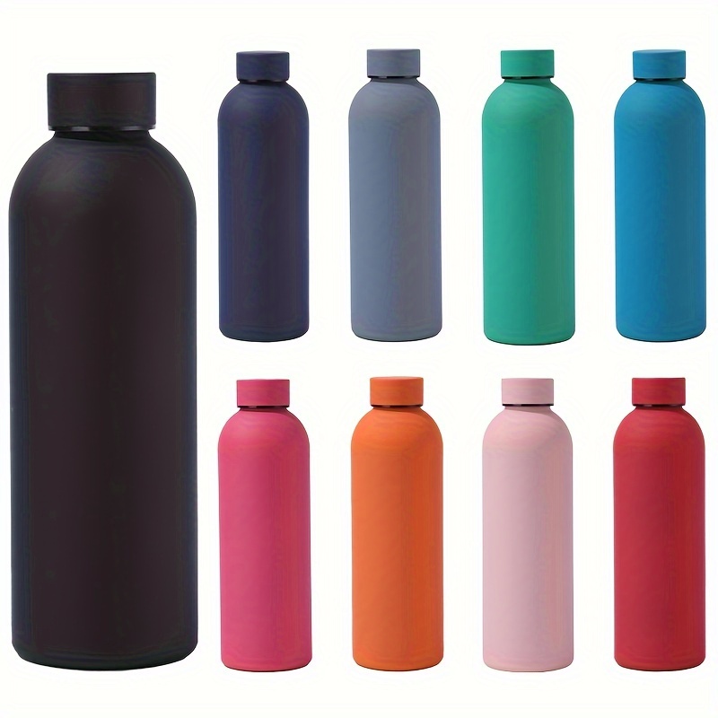 500ml/750ml Soft Rubber Coating Water Bottle