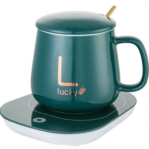 55C Home Set Ceramic Coffee Mug Warmer
