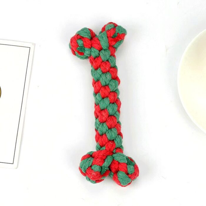 26" Christmas Bone Dog Toy