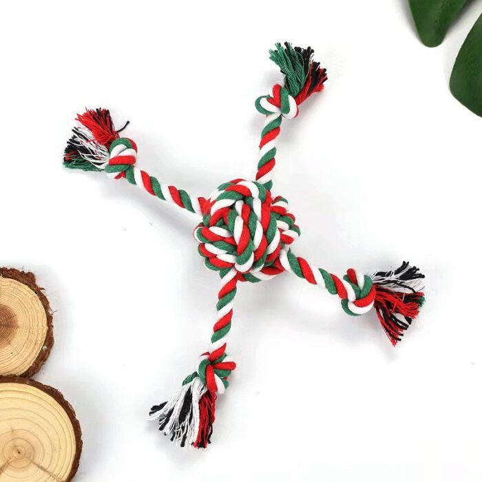 Christmas Four-eared Ball Dog Toy