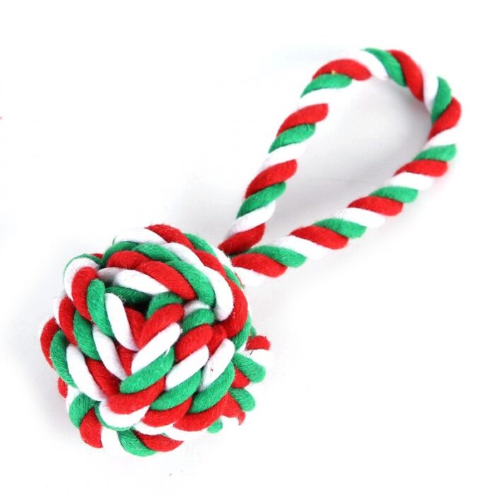 Christmas Parrel Ball Dog Toy