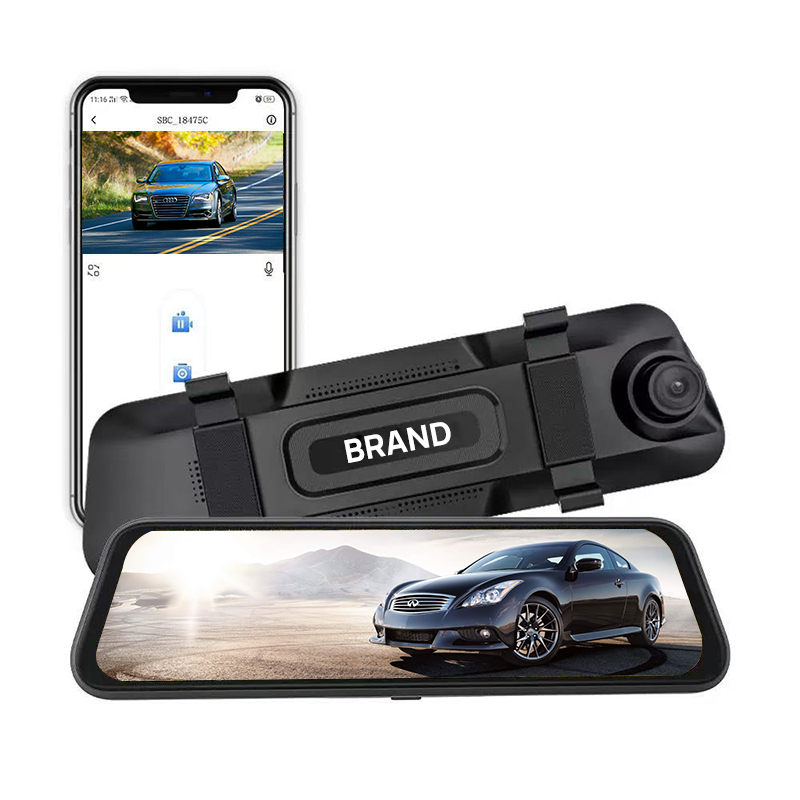 9.66" 4K ADAS BSD WiFi Mirror GPS DVR
