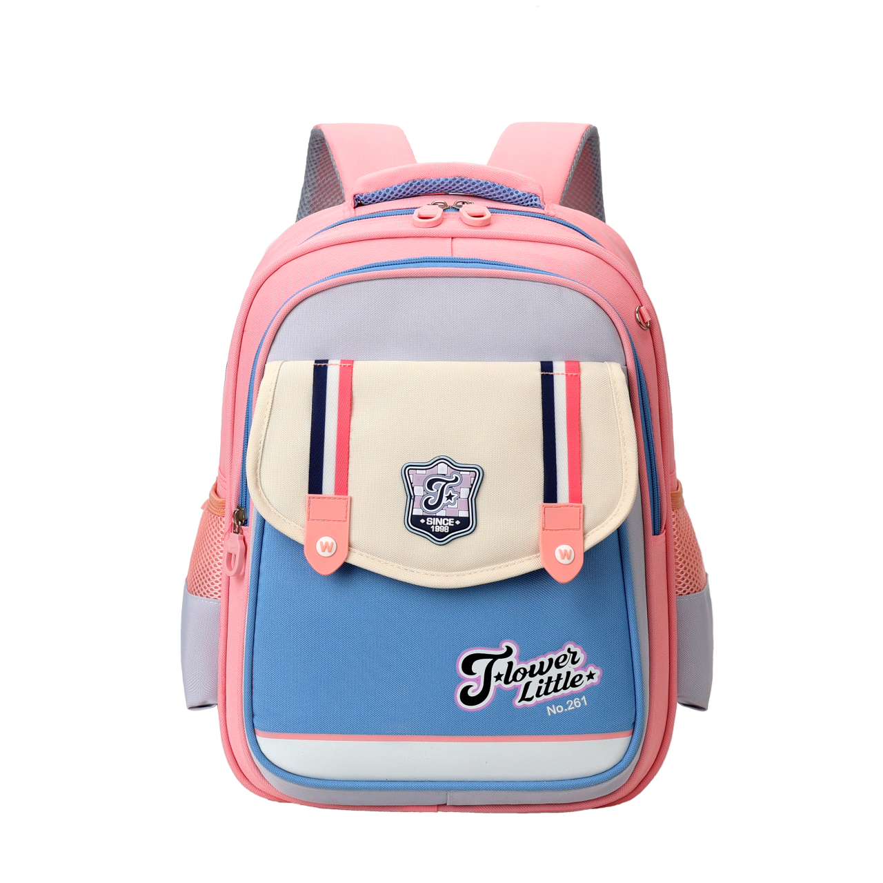 Nylon Skull Pattern High School Backpack