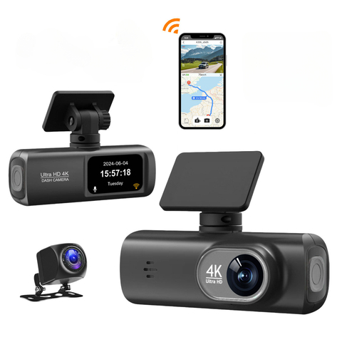 4K WiFi GPS Dual Dash Cam
