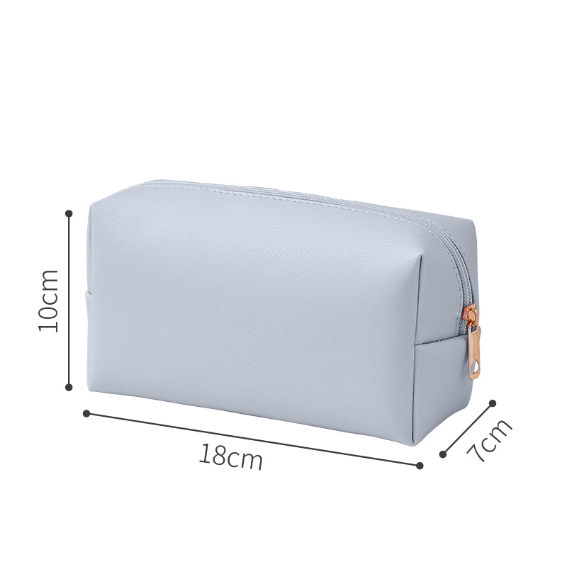 Plain Zipper Female PU Bag