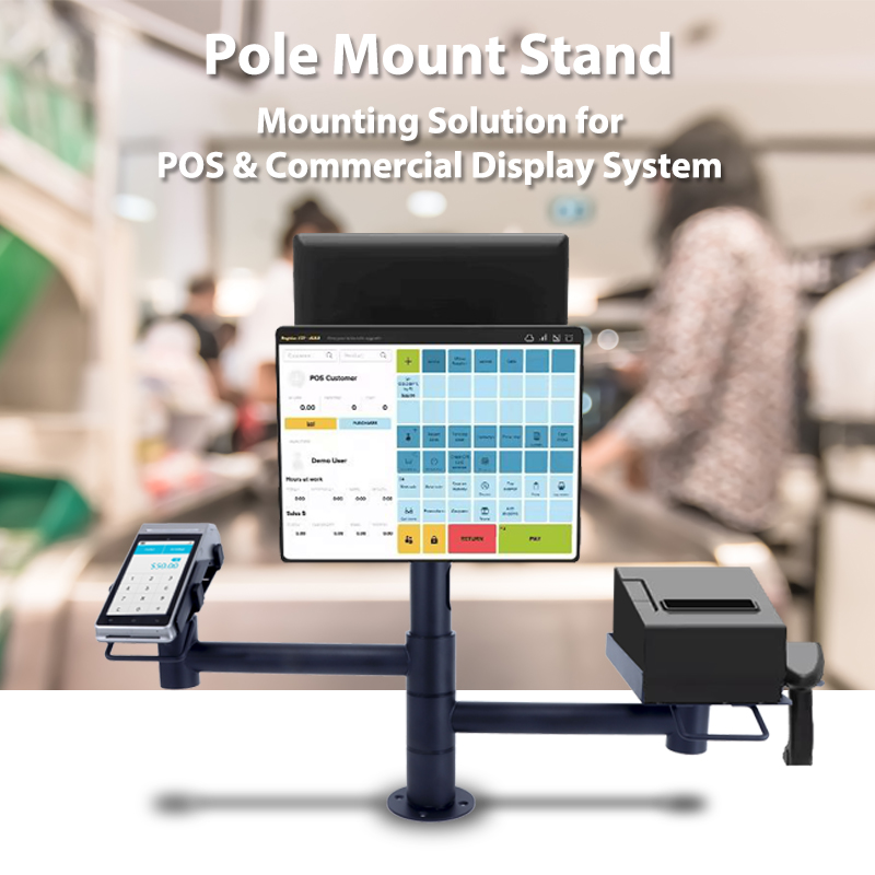 Pos Pole Mount With Keyboard