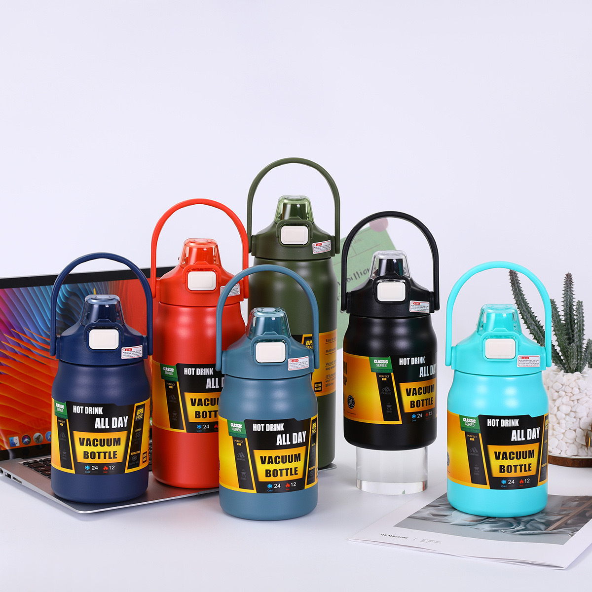 1000ml Double-Wall Stainless Steel Water Bottle
