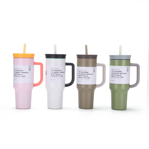 40oz Reusable Double Wall Stainless Steel Tumbler