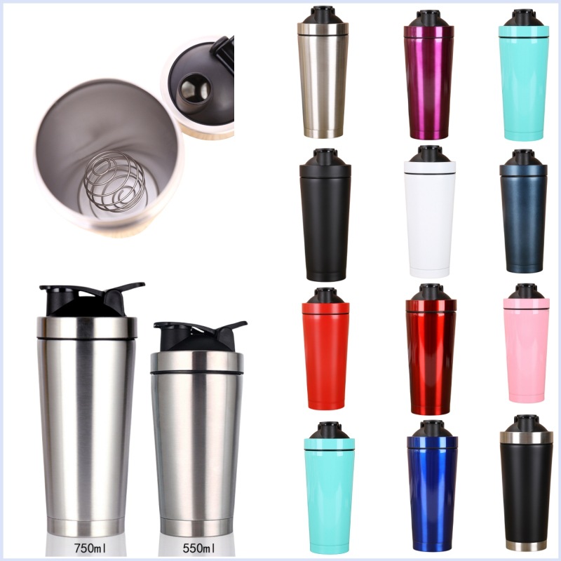 500ml/750ml Sports Gym Shaker Water Bottle