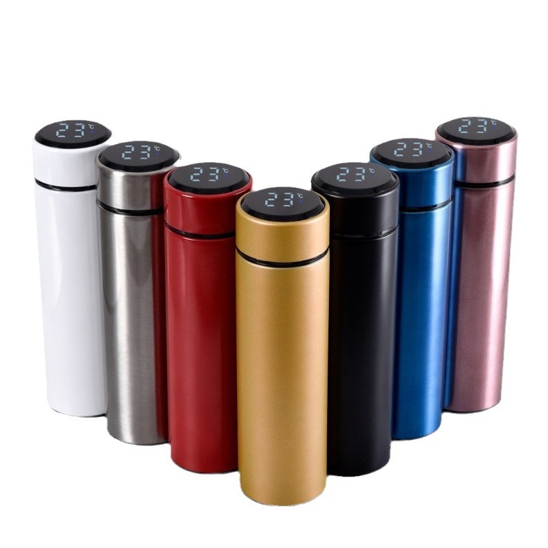 500ml Smart Thermos Stainless Steel Water Bottle