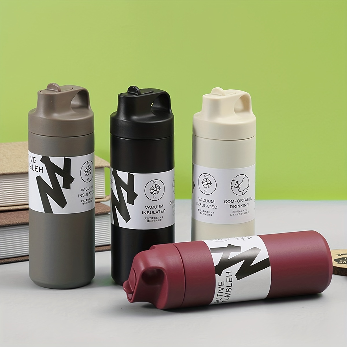 550ml 304 Stainless Steel Sport Insulated Powder Coated Vacuum Water Bottle