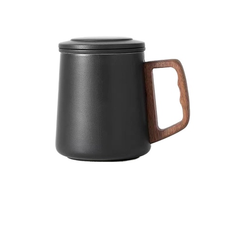 Chinese Wooden Handle Tea Mug