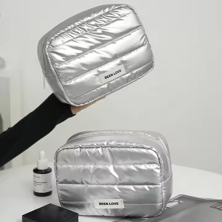 Quilted Padded Zipper Bag