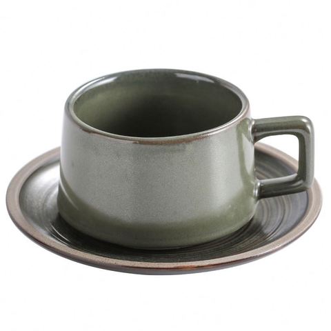 Retro Japanese Coffee Mug Set