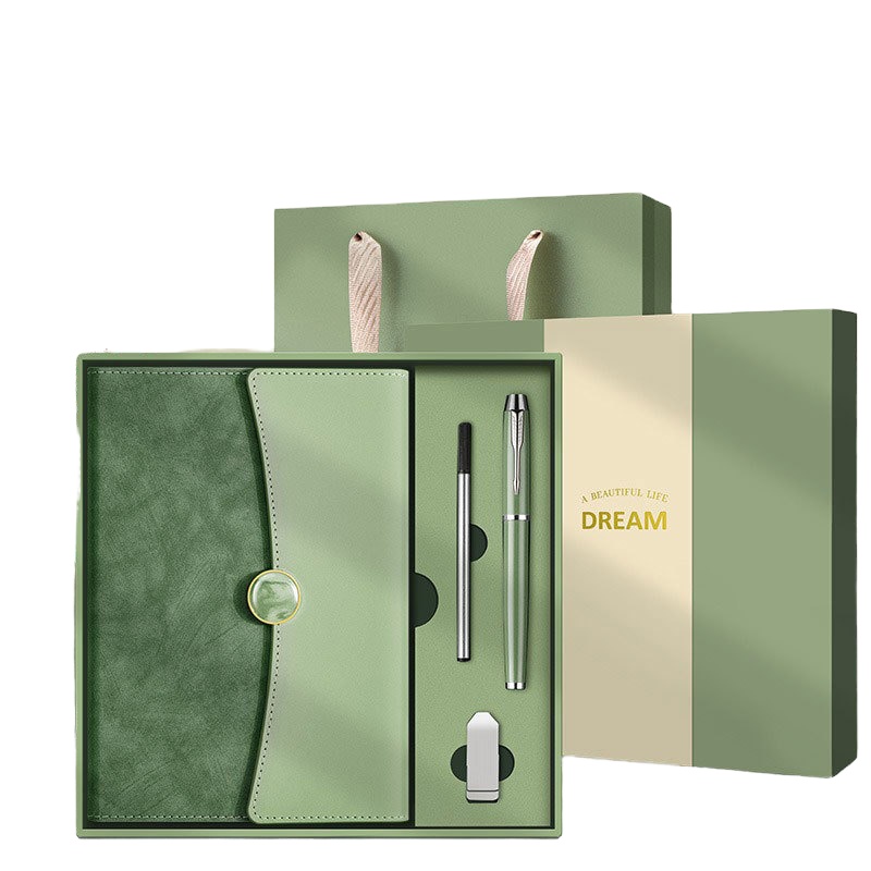 Colorful Notebook Pen Flash Drive Set