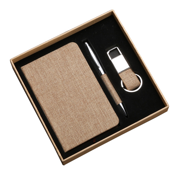 3 in 1 Notebook Pen Keychain Set