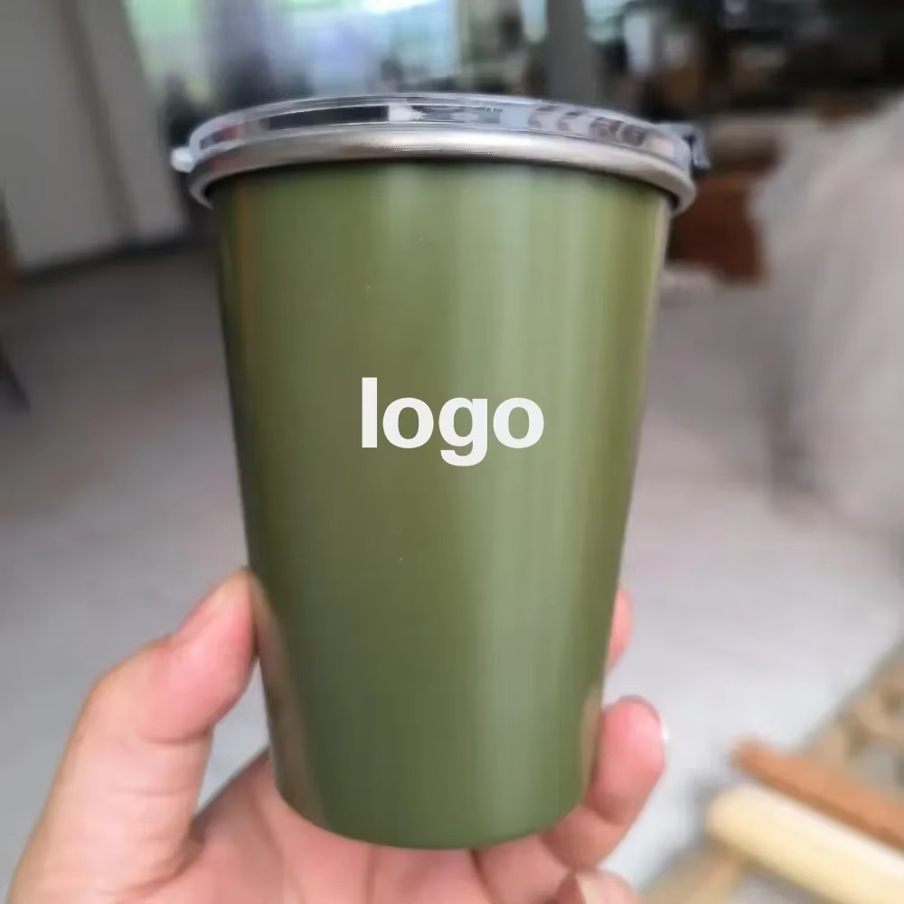 Portable 350ML Stainless Steel Ceramic Cup