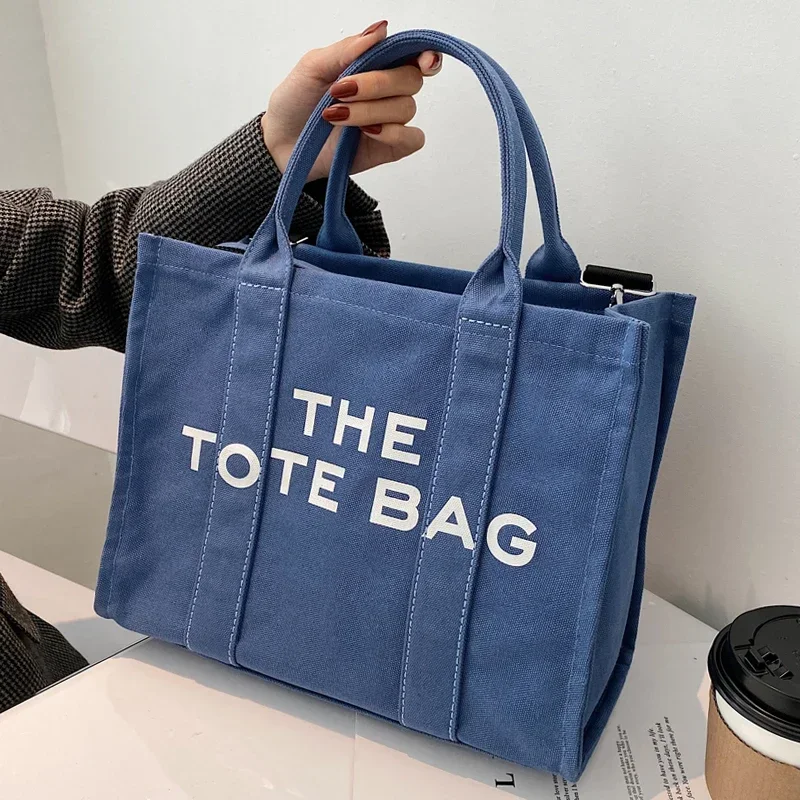 Women's Canvas Messenger Tote Bag