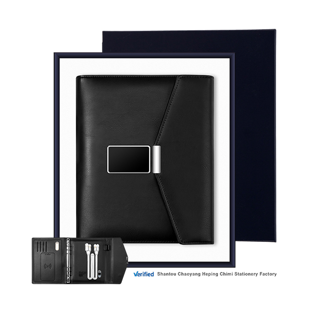 Business Notebook with Wireless Charger