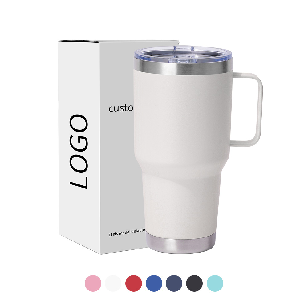 Cream Tumbler With Handle