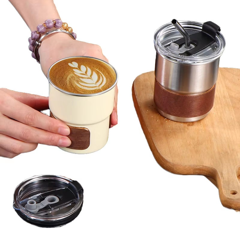 Metal Coffee Mug with Lid