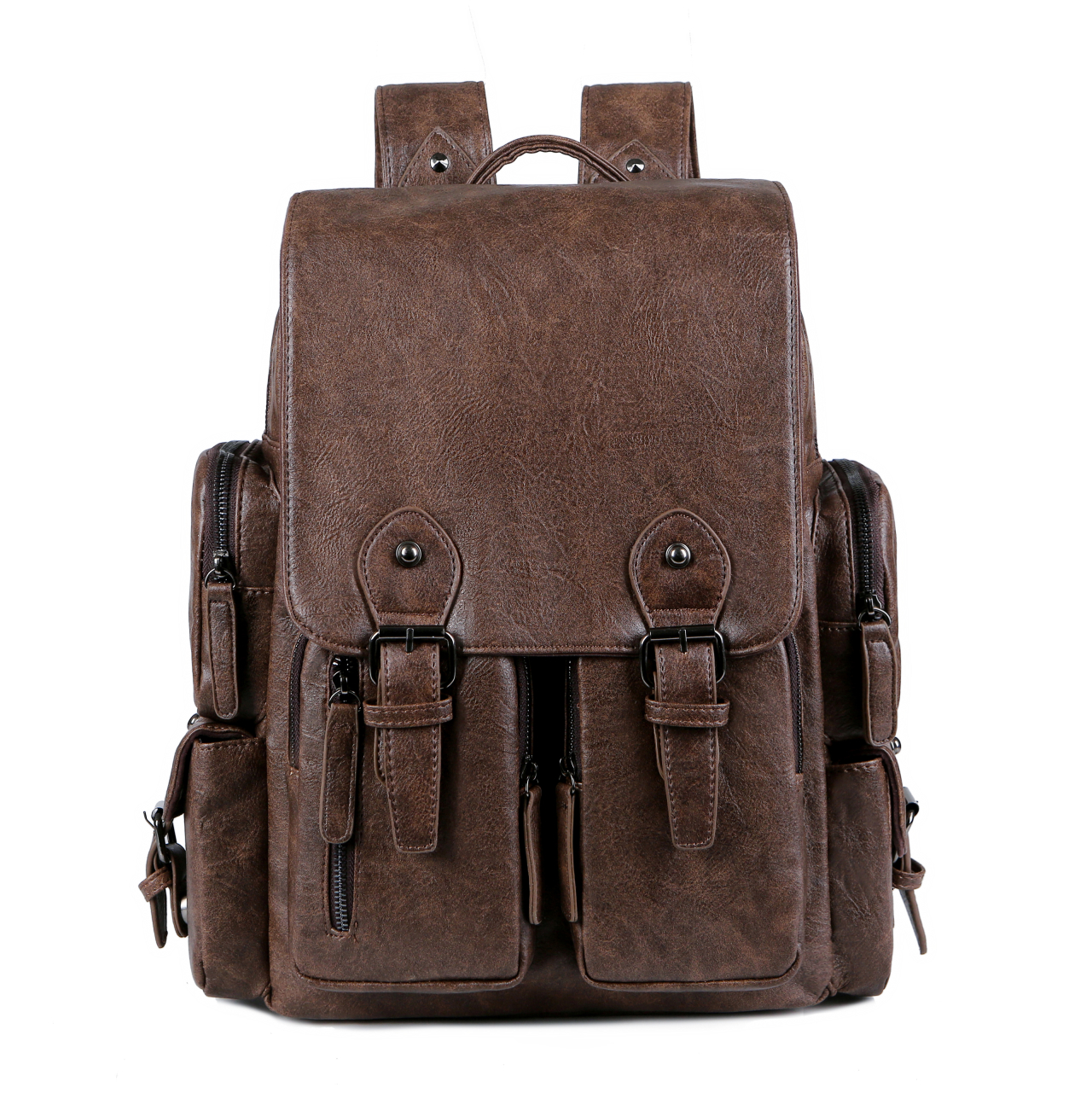 USB Version PU Business Backpack