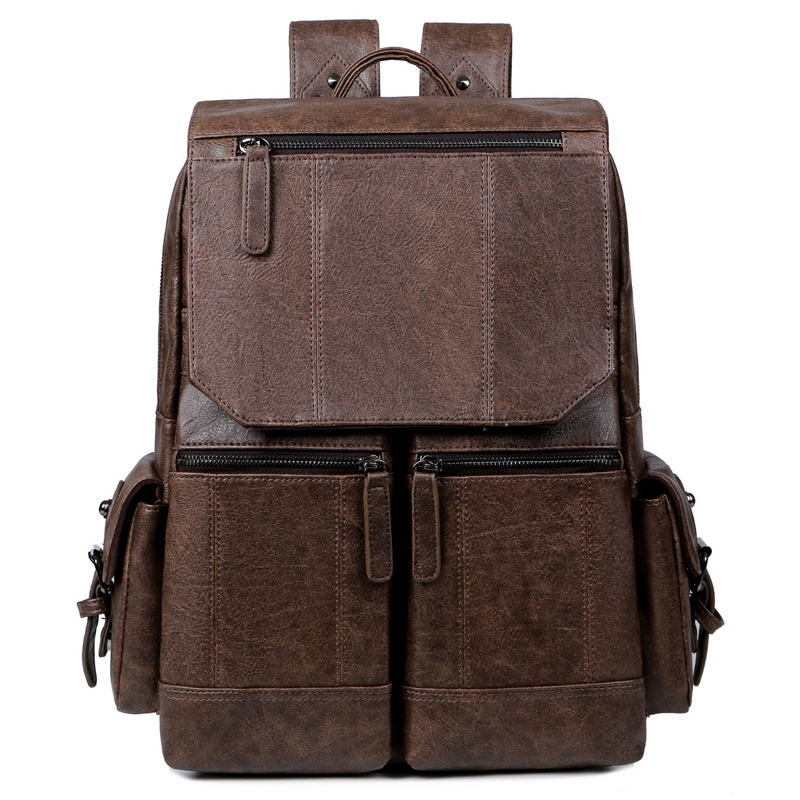 USB Version PU Laptop Backpack