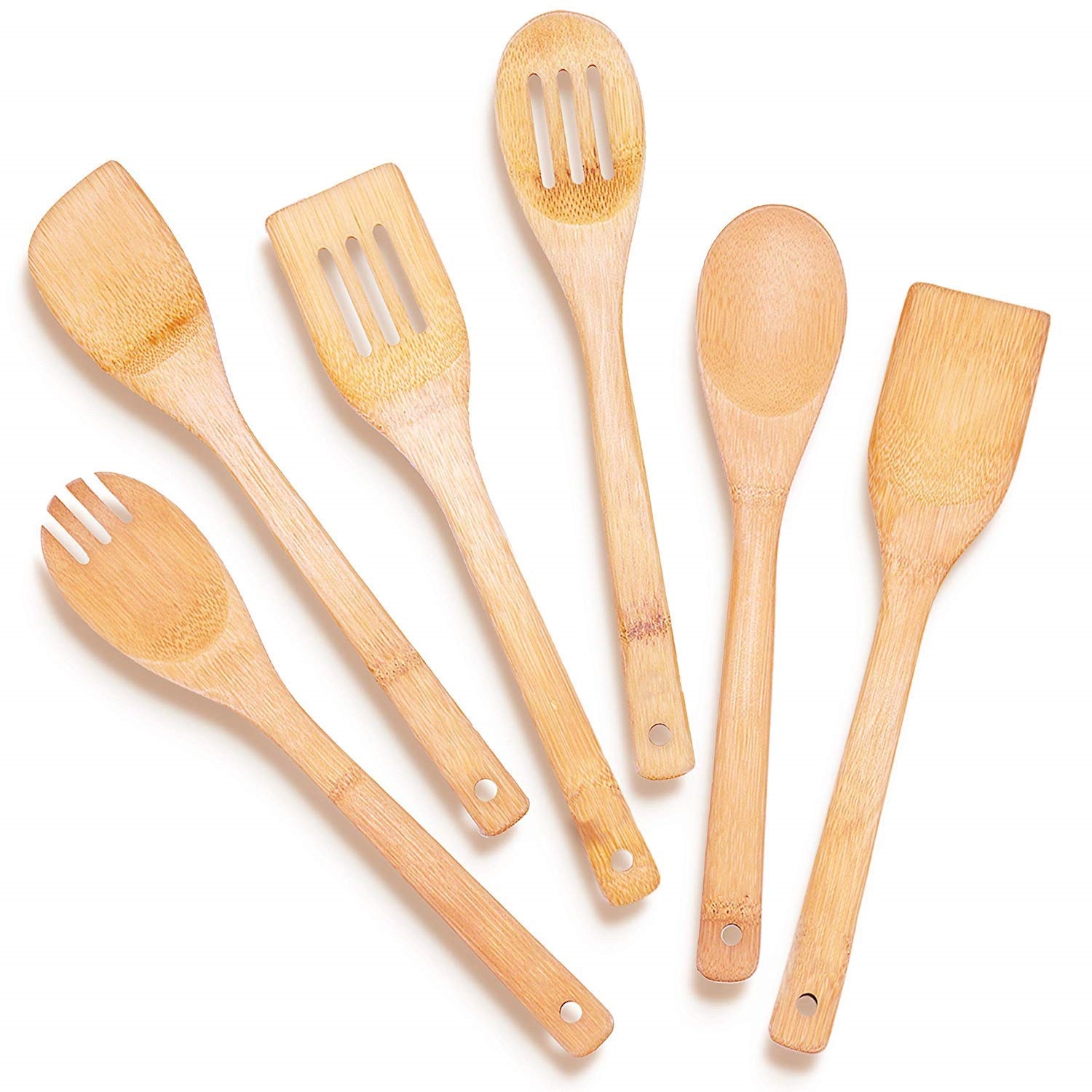 Beech Bamboo Kitchen Utensils Set