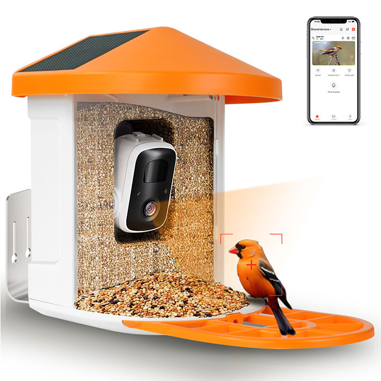 Solar AI Bird Cam Feeder
