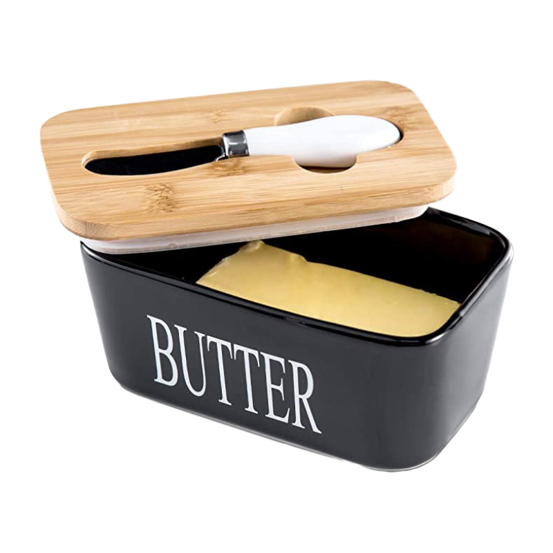 Ceramic Butter Keeper Container with Airtight Lid