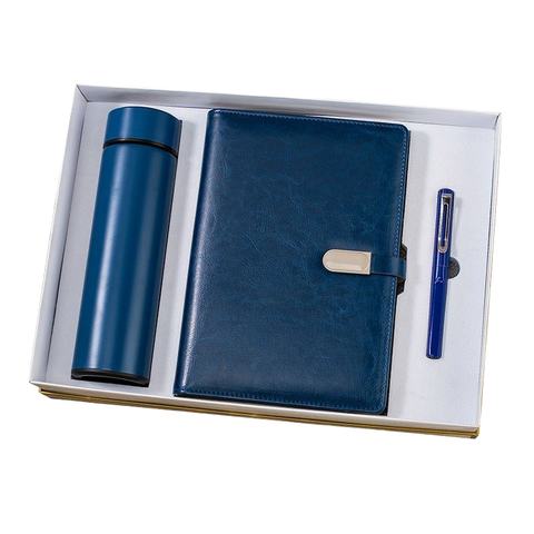 A5 Notebook Vacuum Flask Usb Flash Drive Pen Business Set
