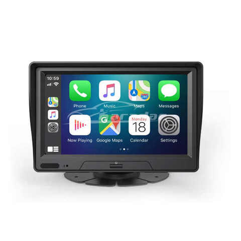 Dual 7" Mirror CarPlay Android Auto GPS