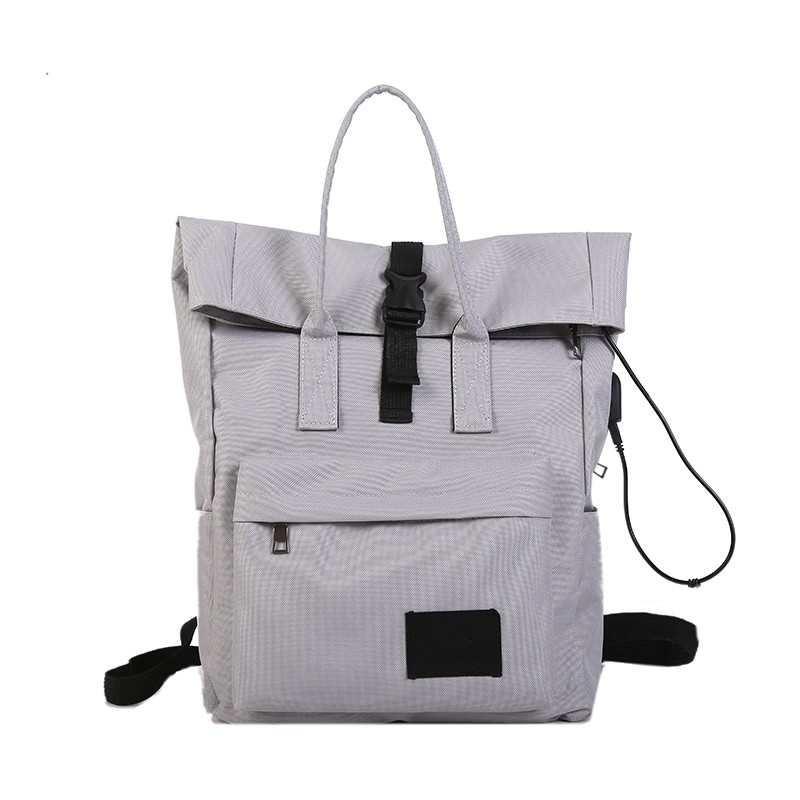 Smart USB Roll Top Backpack Bag